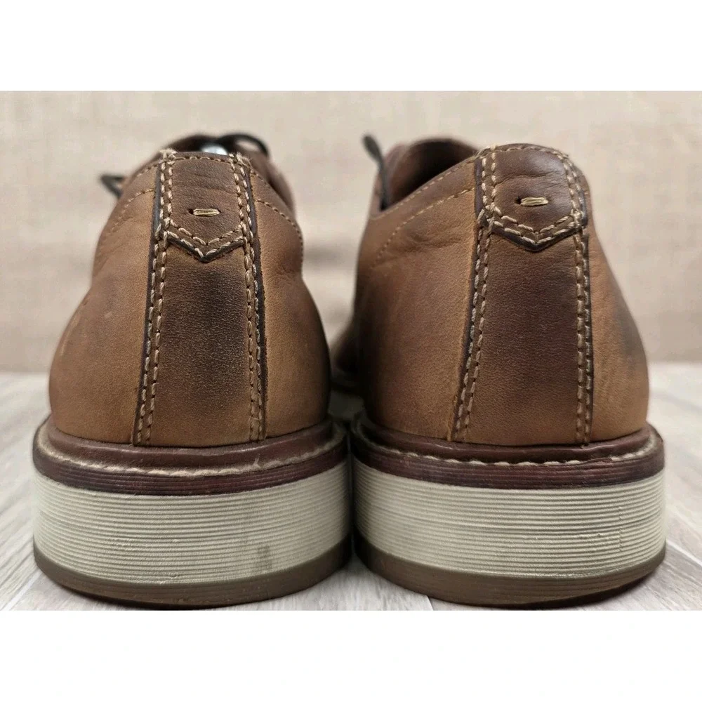 Frye Murray Tan Nubuck Leather Lace-Up Plain Toe Oxford Shoes Men's Size 10.5